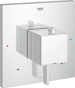19925000 Grohflex Cosmo Bilanciamento pressione quadrato doppia funzione con controllo - Foto 1 di 2