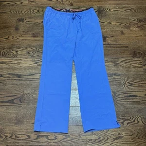 Heart Soul Scrub Pants Blue Women’s Large Medical Nurse Pockets - Picture 1 of 12