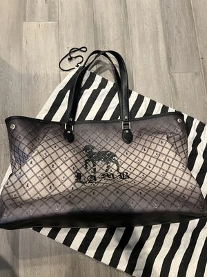 Bolso de Mano Grande De Colección Y2K L.A.M.B Gwen Stefani RARO Gris Negro Bolsa para el Polvo Foto 1 de 4