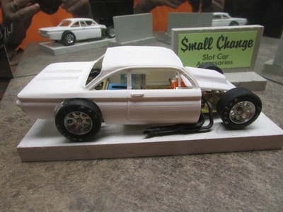 NEW 1/24 3D PRINTED 61 CORVAIR MODIFIED SLOT CAR BODY, MOTOR , AND ADD-ONS - Image 1 of 2