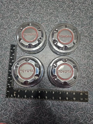 1986 - 1994 Toyota Truck FJ  Pick-up T100 Metal chrome 4Runner Center Caps - Image 1 of 4