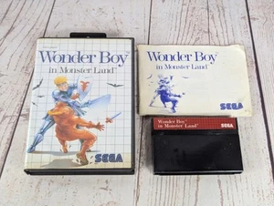 SEGA MASTER SYSTEM WONDER BOY IN MONSTER LAND PAL UK USADO Completo - Imagen 1 de 4