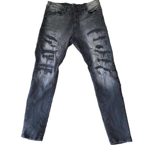 Jordan Craig Jeans Legacy Edition Sean Black Denim Uomo Tg 36x32 Thrashed Punk