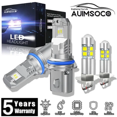 For Cadillac Allante 1990-1993 LED Headlights Hi-Low Beam Fog Lights Bulbs 4X - Image 1 of 4