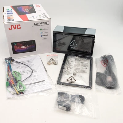 JVC Digital Care Estéreo con Monitor y Receptor Doble DIN (KW-M590BT) Negro Foto 1 de 4