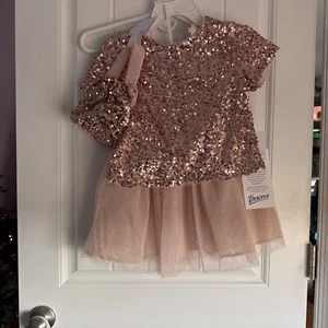 NEW NWT BTween Girls Size 10 Beautiful Sequin Tutu Skirt Set With Purse Formal - Picture 1 of 4