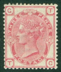 SG 158 3d rose plate 20. A fine fresh mounted mint example with good colour... - Imagen 1 de 2