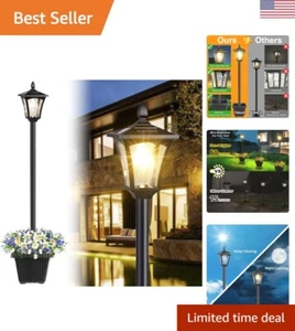 72" Solar Lamp Post Light, Solar Pole Light Outdoor Waterproof, Solar Light P... - Picture 1 of 8