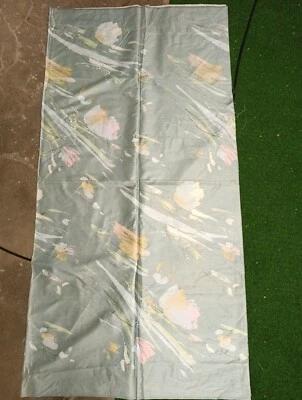 Stoff Rest Tulpen Baumwolle Viskose Frühlingstöne mintgrün 1,50m x 1,50m neu - Bild 1 von 4