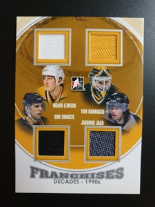 2013-14 ITG Decades 1990s #F09 Lemieux/Barrasso/Francis/Jagr #ed/30