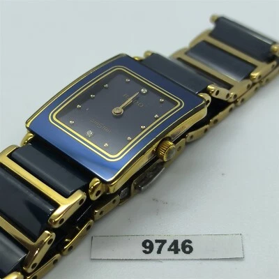 PROJECT TO FIX RADO DIASTAR BLUE GOLD DATE EU SHIP LADIES WATCH BVT9746 - image 1 of 4