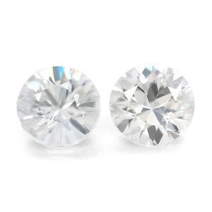 White Zircon Gemstone Matching Pair Natural Zircon Loose Gemstone 2.73 carats - Picture 1 of 3