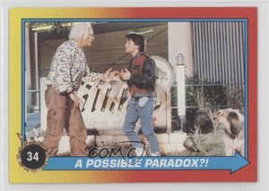 1989 Topps Back to the Future Part II A Possible Paradox?! #34 0o5