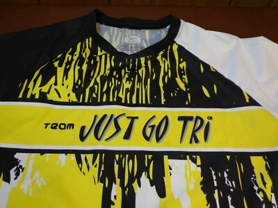 Рубашка SUGOI Team Just Go Tri Triathlon Cycling Bike полиэстер для взрослых СРЕДНЯЯ L2 - Изображение 1 из 4