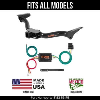 For 00-04 Nissan Xterra Trailer Hitch + 4Way Wiring Fits All Models Curt Tow Kit - Image 1 of 4