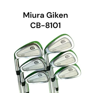 [Lefty/ Miura Giken] CB-8101 Iron Set 6pcs 5-6-7-8-9-Pw Steel Shaft Unknown Flex - Picture 1 of 24