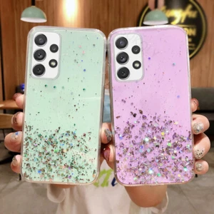 Pour Samsung A54 S24 Ultra S22Plus S23FE Etui Coque Briller Mince Silicone Clair - Photo 1 sur 18