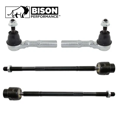 Bison Performance 4pc Inner Outer Steering Tie Rod End Kit For Chevrolet Pontiac - Imagem 1 de 2