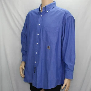 Tommy Hilfiger blaues Langarm Herren Hemd 16,5 32/33 Knopfleiste - Bild 1 von 9
