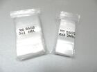 200 Bags Clear 2mil 2 Small Sizes 2"x3"  3"x4" Poly Reclosable Baggies 100 