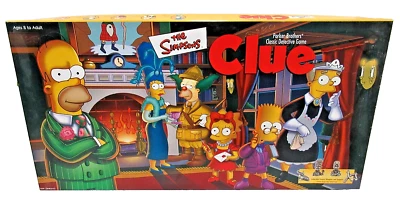 Parker Brothers 2000 The Simpsons Game CLUE  Complete - Image 1 of 2