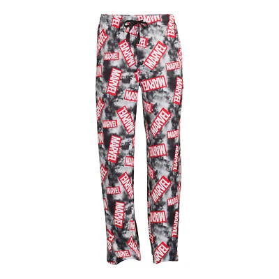 Pantalones para dormir de salón con cordón y estampado gráfico de Marvel para hombre: M-XL Foto 1 de 4