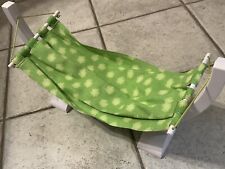 American Girl Doll Lanie Hammock With Pillow Green Polka 2010 Girl of the Year