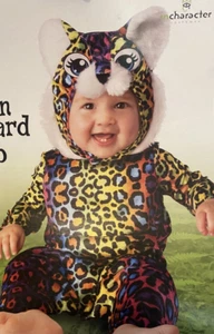 Neon Leopard Cub Rainbow Hooded Costume Baby Infant Size 0 - 6 Months New! - Picture 1 of 1