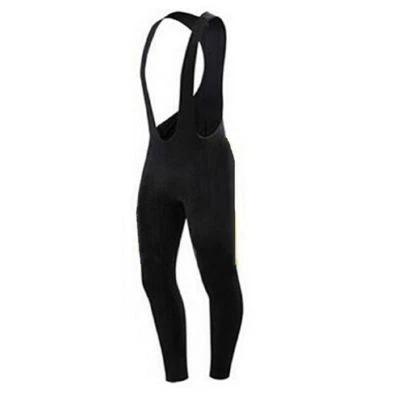 Black Men's Cycling Long Bib Pants Padded Bicycle Cycle Long Bib Tights S-5XL - Image 1 of 2