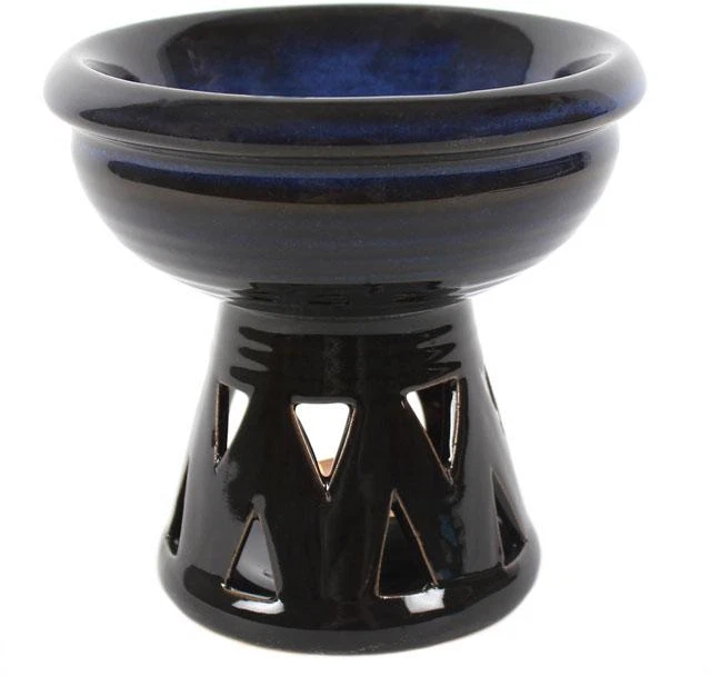 Something Different Deep Bowl Oil Burner Blue and Black