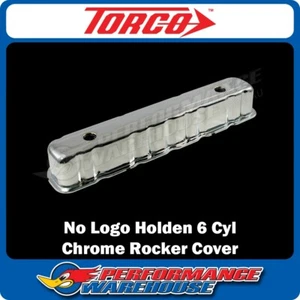 No Logo Holden 6 Cyl 161 179 186 202 Red Blue Motor Chrome Steel Rocker Cover - Picture 1 of 2