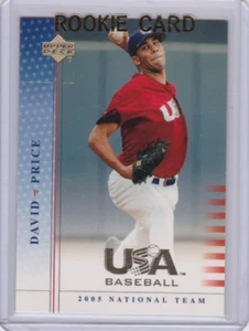 Tarjeta de novato David Price 2005 mazo superior equipo ee. uu. béisbol radiocontrol rayos tigres medias rojas - Imagen 1 de 2