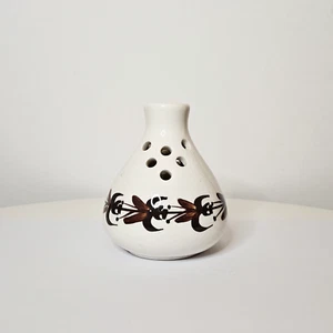 JERSEY POTTERY SMALL VASE FLOWER FROG CHANNEL ISLANDS UK - Picture 1 of 8
