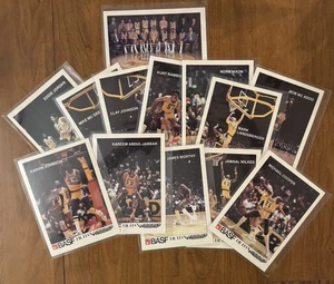 1982-83 BASF Los Angeles Lakers Jumbo 13 Card Complete Set Magic,Kareem & Worthy - Picture 1 of 21