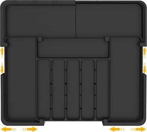 Portaposate Da Cassetto, Porta Posate Cucina Cassetto Con 9 Scomparti, Porta Pos - Foto 1 di 12