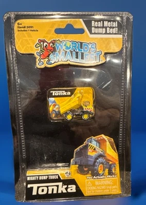Tonka Truck World's Smallest Mini G Mighty Miniature Toy Real Metal Dump Bed - Image 1 of 4