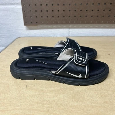 Женские сандалии-шлепанцы Nike Comfort Slide из пеноматериала с эффектом памяти черные 6 360683-011 - Изображение 1 из 4