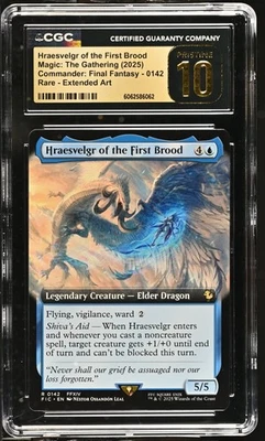HRAESVELGR OF THE FIRST BROOD Final Fantasy Ext Art FFXIV CGC Pristine 10 MTG - Image 1 of 2