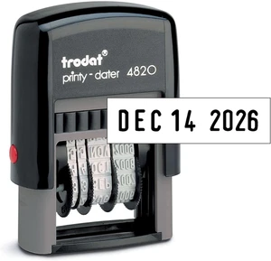 Printy 4820 Date Stamp, Self-Inking Stamp for Professional and Personal Applicat - Picture 1 of 12