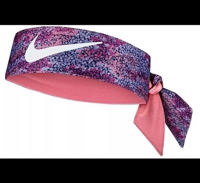耐克 Dri Fit 男女皆宜的青少年双面领带(粉色盐/粉色)紫色 97928 — 第 1/4 张图片