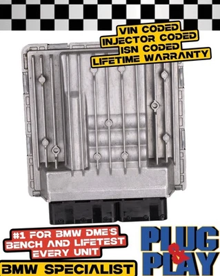 BMW X5 2008 ECU motor módulo de control informático DME MSV80 3,0 L OEM 7583468 Foto 1 de 2