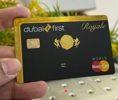 Custom Dubai Royal Black Metal Card With Standard Small Chip Design - Novelty - Image 1 of 2