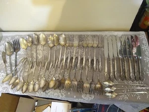Vintage 47 Piece Oneida EVENING STAR Silver Plate Silverware Community Flatware - Picture 1 of 9