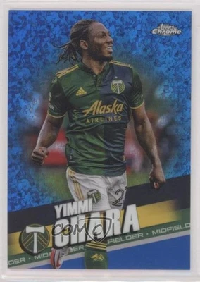2022 Topps Chrome MLS Blue Mini-Diamond Refractor /199 Yimmi Chara #164 - Image 1 of 2