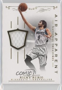 2013 Panini National Treasures Air Apparent Materials Prime /25 Ricky Rubio #50