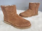 New Size 12 Women Ugg Cory Classic Boots Brown Chestnut Suede Slip On House Shoe