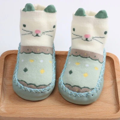 Baby Socks Toddler Kids Anti-slip Slipper Socks for 0-18 Months Boys Girls Shoes - Image 1 of 4