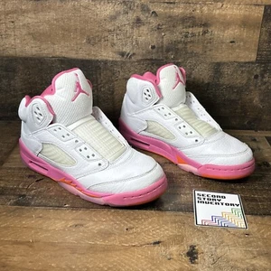 Jordan Retro 5 WNBA Pinksicle Safety Orange GS Size 4Y 440892-168 NO LACES - Picture 1 of 9
