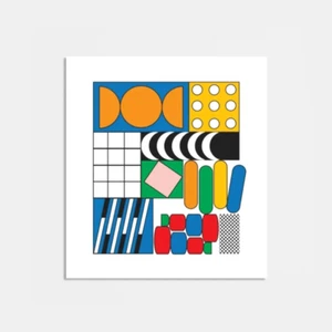 IOANA BOROS Colour & Shape signed art print poster Limited Edition 2/10 memphis - Picture 1 of 2