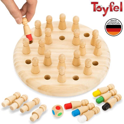 Memory Match Stick Kinder Schachspiel Holz Lernspielzeug Schach Spiel Kind Ø18cm
